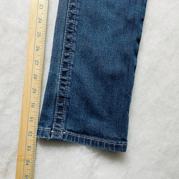Vintage Y2K Miss Me Womens Denim Blue Studded Distressed Straight Jeans Size 27 - Picture 12 of 13